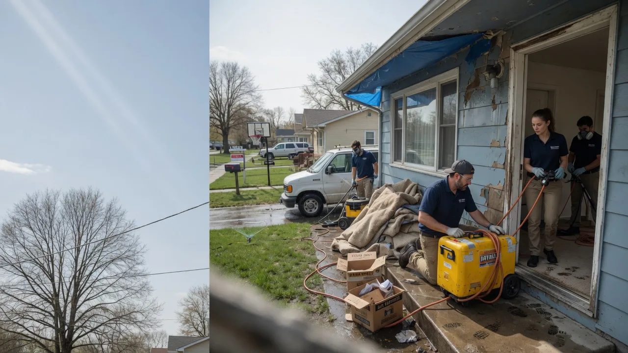 Basement Flood Cleanup in Texico, IL near me